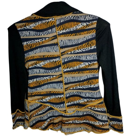 Leopard Skin Print Cardigan/Shacket - Picture 2 of 4